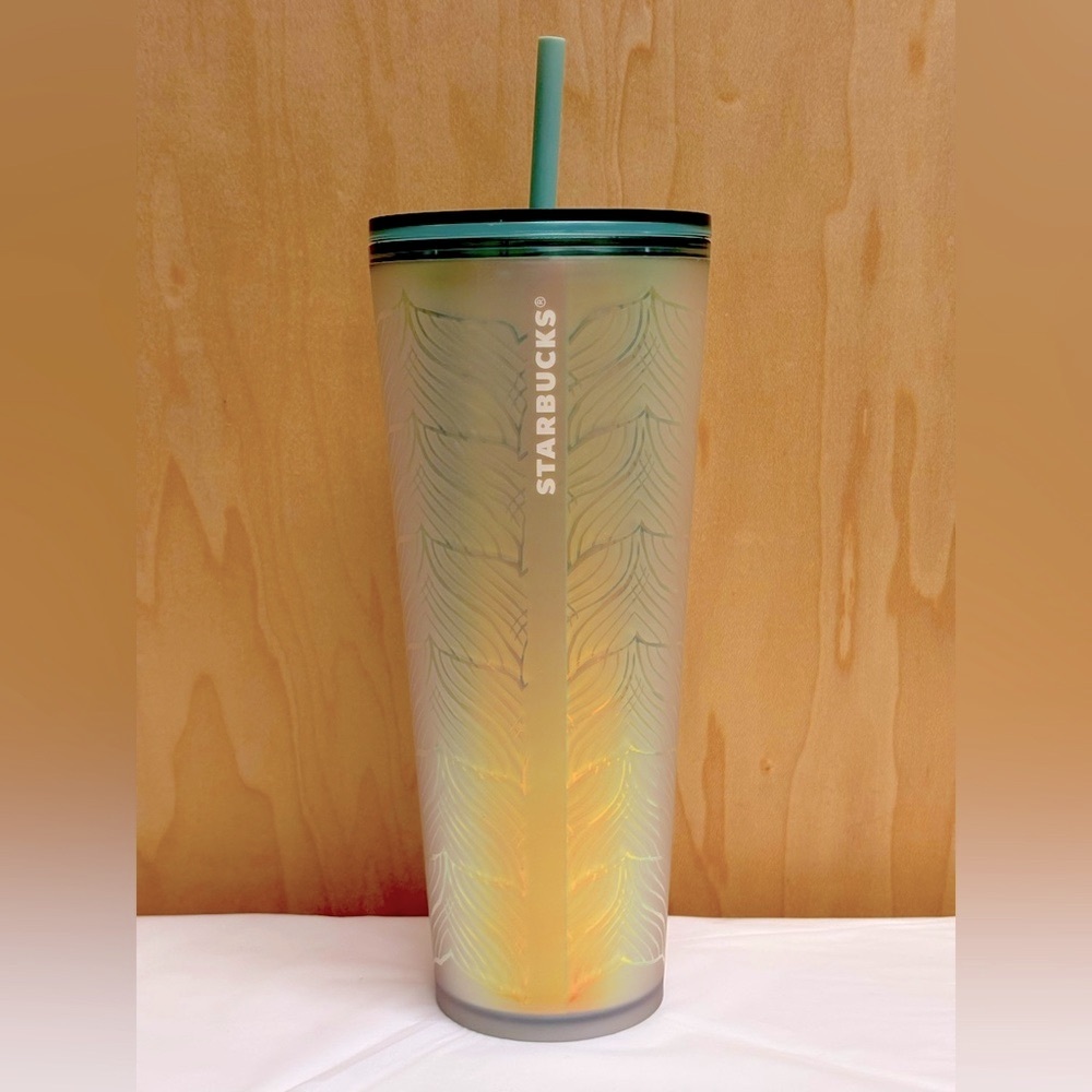 2021 NEW Starbucks Mermaid Tail Cold Tumbler 24oz Iridescent Undersea Cup